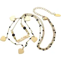 NAEMI Ketting goud / zwart