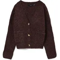 Vero Moda Gebreid vest 'VMINGRID' wijnrood