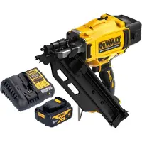 DeWalt DCN 930 M1 accu-spijkermachine 18 V 50 - 90 mm borstelloos + 1x accu 4,0 Ah + oplader