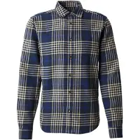 Only & Sons Overhemd 'ONSGUDMUND' beige / blauw / donkerblauw