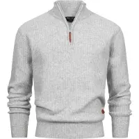 INDICODE JEANS Trui 'INPeace' lichtgrijs