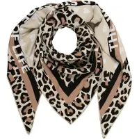 Zwillingsherz Doek ecru / mokka / zwart / wit