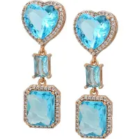 NAEMI Oorbellen turquoise / goud