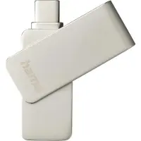 Hama USB-Stick - - Uni-C Rotate Pro - 256 Go - USB-C 3.2 Gen 1 - Robuust metaal