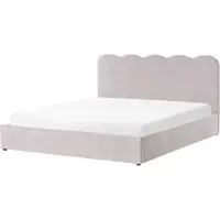 Beliani NANTERRE - Bed met opbergruimte - Taupe - 180 x 200 cm - Stof