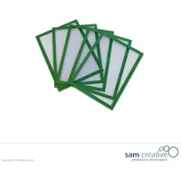 Sam Creative Whiteboard Magneetvenster A5 groen set 5 stuks