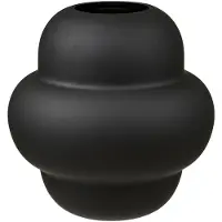 House Nordic Ronja vaas Ø21cm zwart.