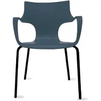 Workliving Jim Stoel - Antraciet - Zwart Onderstel