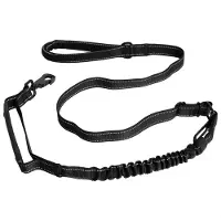Filo Verstelbare Elastische Hondenriem - Met Autogordel - Hond - Hondengordel - Voor auto - Leiband - Honden - Verstelbare - Zwart