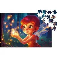 Milliwood - GA271 Houten Puzzel M Sprookje | 3D Puzzels bouwpakket | Hobby Speelgoed voor kinderen & volwassenen | Wanddecoratie Woonkamer | 150 stukjes 34x22.5cm | In luxe geschenkdoos