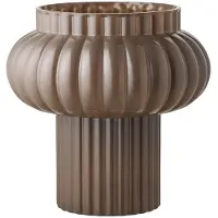 House Nordic Sia vaas Ø27cm bruin.