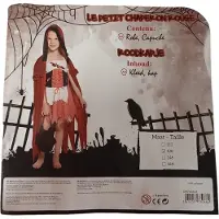 Boland Verkleed kostuum - ROODKAPJE - verkleedpak - Maat 110- 2 delig - carnaval - feest -Halloween
