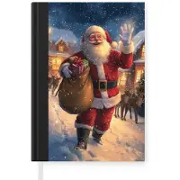 MuchoWow Kerstman - Dorp - Hert - Donker - Kerst - Cadeau - Kerstcadeau voor mannen, vrouwen en kinderen