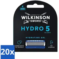 Wilkinson Sword 20 x - Navulmesjes - Hydro 5 Skin Protection - Beschermend - 4 mesjes - Scheermesjes Mannen - Huidbescherming - Scheren Zonder Irritatie - Hydro 5 Skin Protection - Navulmesjes