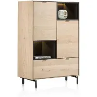 Xooon Elements highboard 90 cm 2-deurs/LED/metaal