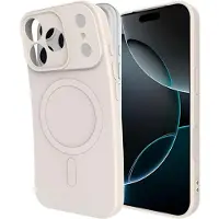 Just in Case hoesje geschikt voor iPhone 17 Pro Hoesje geschikt voor MagSafe - Color Backcover - Ivory