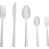 Beliani PENNE - Bestekset 60-delig - Zilver - RVS
