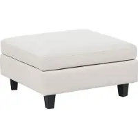 Beliani UNSTAD - Hocker - Lichtbeige - Polyester