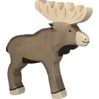 Holztiger Wildernis - Eland - 19X3X18Cm - Houten Figuur - Handgemaakt