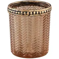 Ptmd theelichthouder Decoritz glas 6,5cm