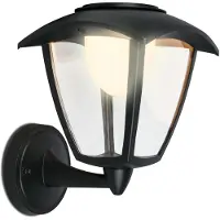 Briloner - LED wandlamp oplaadbaar - buitenlamp dimbaar - zwart - 23 x 29,5 x 16,5 cm - Zwart