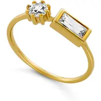 Orphelia 'Madelyn' Dames 925 Sterling Zilveren Ring - Goud ZR-7583/G