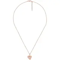 Orphelia 'Hazel' Dames 925 Sterling Zilveren Ketting met Hanger - Roze ZH-7082/1