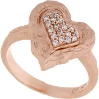 Orphelia Dames 925 Zilveren Ring - Roze ZR-7082/1