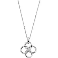 Orphelia 'Aida' Dames 925 Sterling Zilveren Ketting met Hanger - Zilver ZH-7472
