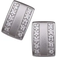 Orphelia Dames 925 Sterling Zilveren Stud Oorbellen - Zilver ZO-5913