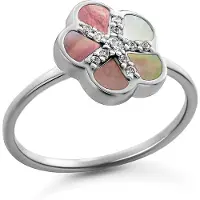 Orphelia 'Daisy' Dames 925 Sterling Zilveren Ring - Zilver ZR-7585