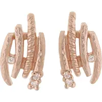 Orphelia Dames 925 Sterling Zilveren Stud Oorbellen - Roze ZO-6022/1