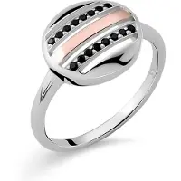 Orphelia Dames 925 Sterling Zilveren Ring - Zilver/Roze ZR-7501
