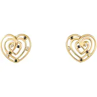 Orphelia 'Euphoria' Dames 925 Sterling Zilveren Stud Oorbellen - Goud ZO-7522/G