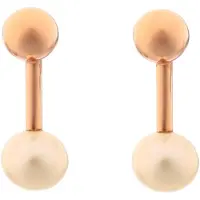 Orphelia 'Aliena' Dames 925 Sterling Zilveren Oorbellen - Roze zo-7373 RG