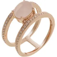 Orphelia Dames 925 Sterling Zilveren Ring - Roze ZR-7122/RG