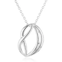 Orphelia Dames 925 Sterling Zilveren Ketting met Hangertje - Zilver ZH-4641