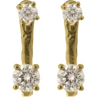 Orphelia 'Lykke' Dames 925 Sterling Zilver Dangle Oorbellen - Goud ZO-7128/G
