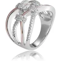 Orphelia Dames Ringen van 925 Sterling Zilver - Zilver/Roze ZR-7450