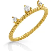 Orphelia 'Crown' Damesring van 925 Sterling Zilver - Goud ZR-7529/G