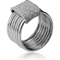 Orphelia Dames 925 Sterling Zilveren Ring - Zilver ZR-7417