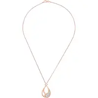Orphelia 'Minna' Vrouwen 925 Sterling Zilveren Ketting met Hanger - Roze ZH-7228