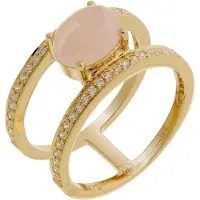 Orphelia Dames 925 Sterling Zilveren Ring - Goud ZR-7122/G