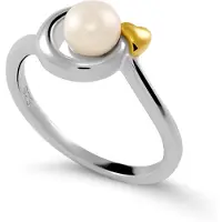 Orphelia 'Mathilde' Dames 925 Sterling Zilveren Ring - Zilver/Goud ZR-7510/G