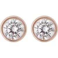 Orphelia Dames 925 Sterling Zilveren Oorknopjes - Roze ZO-6079/1