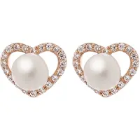 Orphelia 'Alberte' Dames 925 Sterling Zilveren Stud Oorbellen - Roze ZO-7233/RG