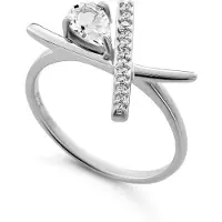 Orphelia 'Charlotte' Dames 925 Sterling Zilveren Ring - Zilver ZR-7580/W