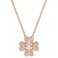 Swarovski 'Idyllia' Dames Gouden Geplateerde Metalen Ketting - Roze 5674211