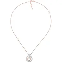Orphelia 'Azalea' Dames 925 Sterling Zilveren Ketting met Hanger - Zilver/Rosé ZH-7095/1