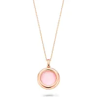 Orphelia 'Isabella' Dames 925 Sterling Zilveren Ketting met Hangertje - Roze ZH-7197/PI